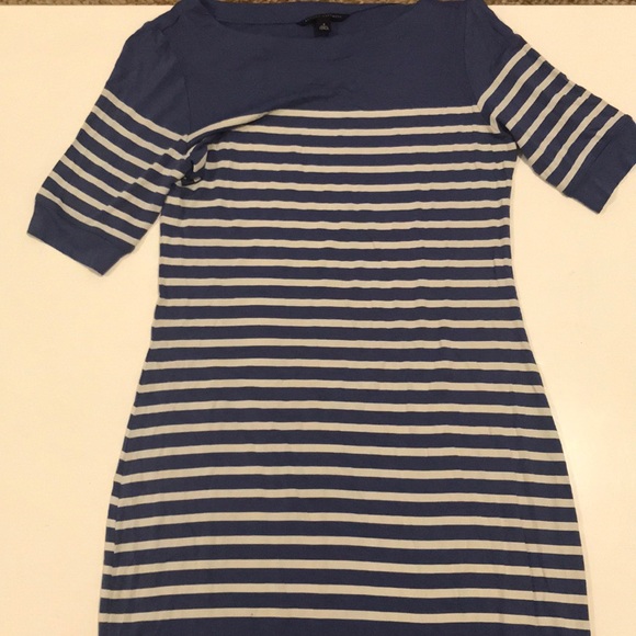 blue striped t shirt dress